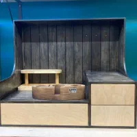 کافی بارهای تمام چوب بین کابینتی