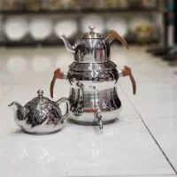 قوری کتری طرح سنگ ورق ضخیم چای سازسماوری کتری قوری|قوری، کتری، قهوه‌ساز دستی|یزد, |دیوار
