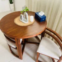 میز ناهارخوری چوبی+صندلی