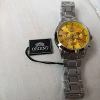 ساعت اورینت فلزی نو سه موتوره ژاپن همراه با کد