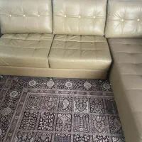 ملبمان چرم رنگ نود نسکافه ای|مبلمان خانگی و میز عسلی|قم, میرزائیه|دیوار