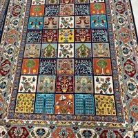 فرش طرح گلیم خشتی ۶ متری