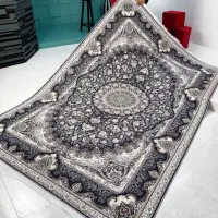 فرشینه ترنج سرمه ای و کرم