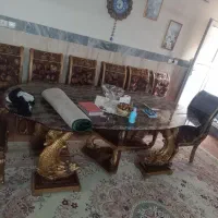 میز غذاخوری ۱۰نفره و مبل ۷نفره