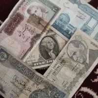اسکناسهای قدیمی ایرانی و خارجی طبق عکسها