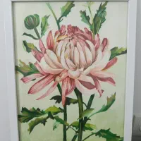 نقاشی گل گواش