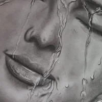 تابلو نقاشی سیاهقلم، رنگ روغن ...|تابلو، نقاشی، عکس|کرمان, |دیوار