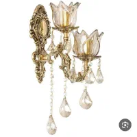 دیوارکوب برنزی و لوستر برنزی