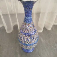 گلدان مینا کاری شده طرح ترنج
