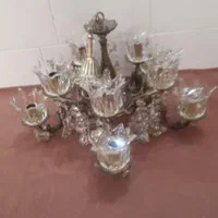 لوستر برنجی ۱۰ شاخه