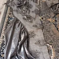 پرده 6متری طوسی نقره ای|پرده، رانر، رومیزی|مشهد, هفت تیر (نه دره)|دیوار