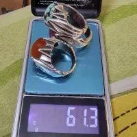 انگشتر نقره 925 کار دست