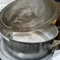 دیگ بزرگ استیل و رو برای مغازه آشی