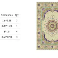 فرش کرم رنگ کد ۱۶۰۰۹۳ ابریشمی|فرش|تهران, نیلوفر|دیوار