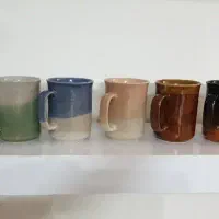 ۶ عدد ماگ سرامیک شیک طرح دار .نو