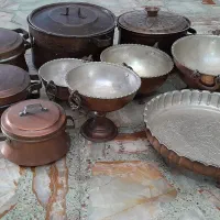 خ ظروف مسی روحی وغیره|ظروف پختوپز|شیراز, میرزاکوچک خان|دیوار