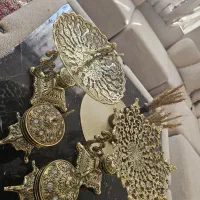 ست آلمینیومی باروکش برنزبسیارشیک وخاص|صنایع دستی و سایر لوازم تزئینی|یزد, |دیوار