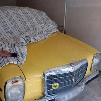 بنز معماری کلاسیک در پارکینگ منزل فوری