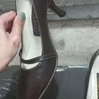 کفش پاشنه بلند زنانه چرم اصل سایز۳۷|کیف، کفش، کمربند|تهران, افسریه شمالی|دیوار