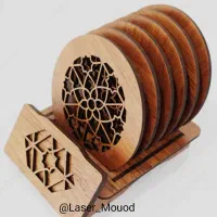 آماده سفارش برش و حکاکی لیزر چرم چوب فوم ام دی اف