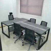 میز اداری کنفرانس پایه فلزی با کیفیت