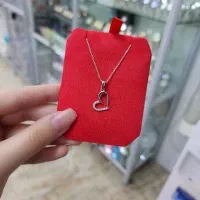 پلاک زنجیر طرح قلبی نقره اصلی|بدلیجات|کرمانشاه, |دیوار