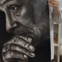 آموزش سیاه قلم و نقاشی روی پارچه