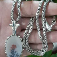 ماکت پلاک وزنجیرنقره دستساز