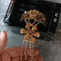 ساعت مدل دستبندی همراه با ۴ انگشتر متصل