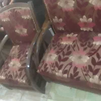 مبلمان دسته چوبی فولکسی هشت نفره