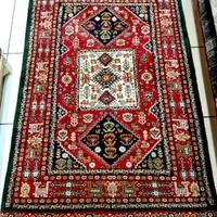 سه متری قشقایی شیراز رنگ قرمز لاکی کف ابریشم|فرش|تهران, حر|دیوار