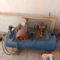 پمپ باد 150 لیتری موتور بزرگ و سیلندر کتابی