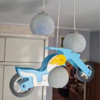 لوستر سه حبابه طرح موتور|لوستر و چراغ آویز|تهران, سازمان برنامه جنوبی|دیوار