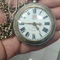 ساعت جیبی صفحه سرامیکی اصلی نقره عیار پایین