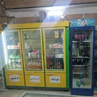 2عدد یخچال وقفسه فروشگاهی