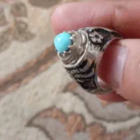 انگشتر نقره فیروزه نیشابوری پاک رکاب تبریز|جواهرات|بهارستان, |دیوار