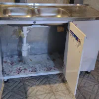 سینک به همراه کابینت ظرف شویی|مصالح و تجهیزات ساختمان|مراغه, |دیوار