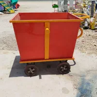 گاری گالوانیزه کد۲سطل گالوانیزه مکانیزه کد۲زباله