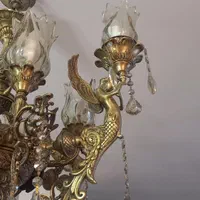 لوستر برنزی اصل ارتفاع یک متر