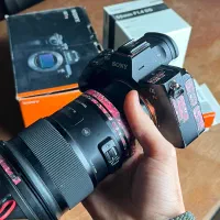 Alpha RIII + Sigma 50mm + Rode Mic|دوربین عکاسی و فیلم‌برداری|بهشهر, |دیوار