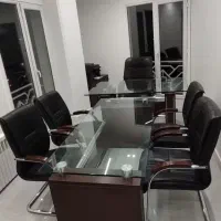 میز مدیریت/میز کنفرانس/صندلی مدیریت/4صندلی چرم