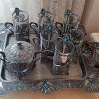 فروش فوری سرویس چای خوری پیونر نگین دار کاملاً نو