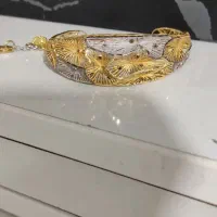 دستبند طلا شیک سایز ۱و۲میخوره