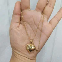 پلاک قلب و گوشواره حلقه ای فقط4 درصد