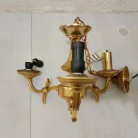 دوعدد لوستر برنز ابگاری|لوستر و چراغ آویز|بهارستان, |دیوار