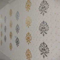 نقاشی ساختمان و طرح کاغذ دیواری و رنگ امیزی