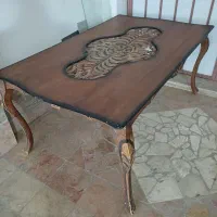 میز نهار خوری ۶نفره و یک کفپوش(کفی یک تکه)۴۰۵