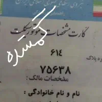 پلاک موتور گم شده 75638