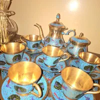 سرویس چای خوری، قهوه خوری برنجی اصل