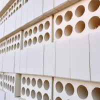 آجر نمای لفتون ۱۰ سوراخ (ده سوراخ) زرد قرمز -سفال-